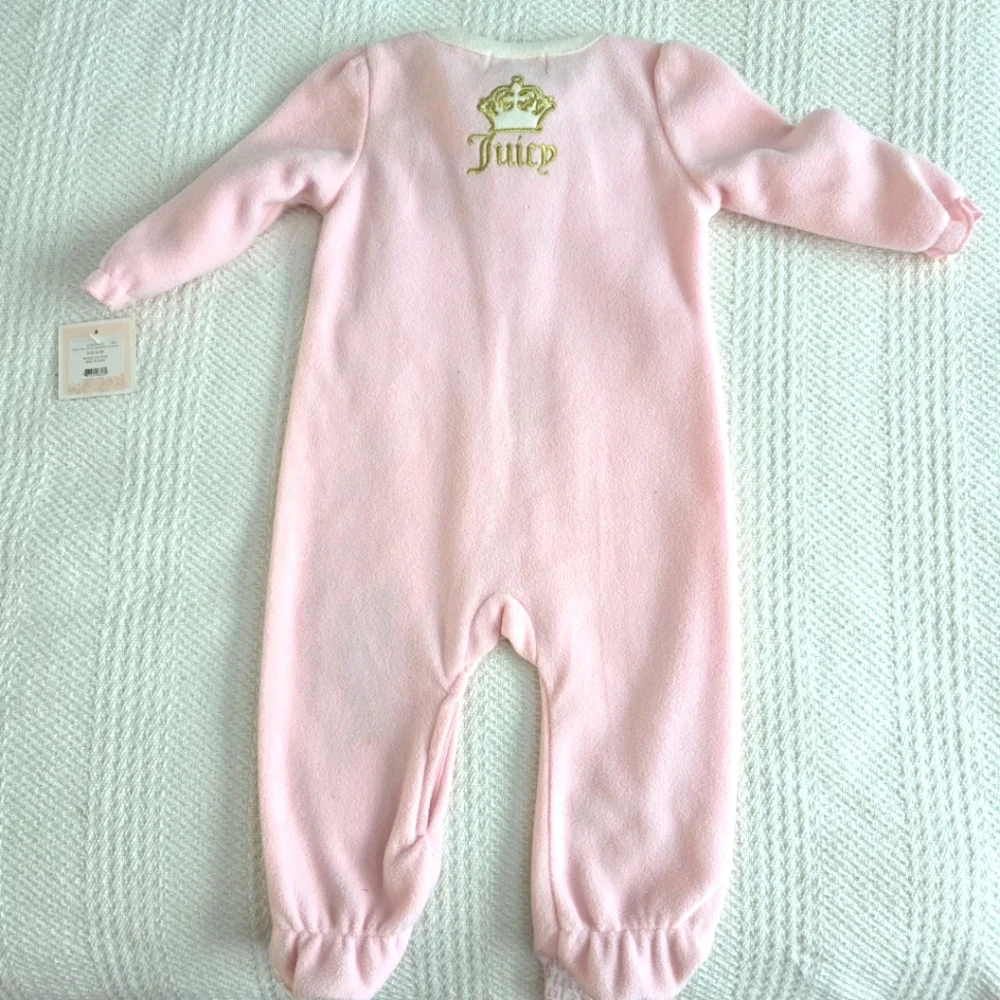Juicy Couture Embroidered Logo Onesie 6-9M